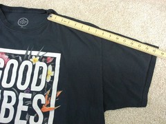 DOM Good Vibes Only T-Shirt Size XXL Black Graphic Tee (See Photo)