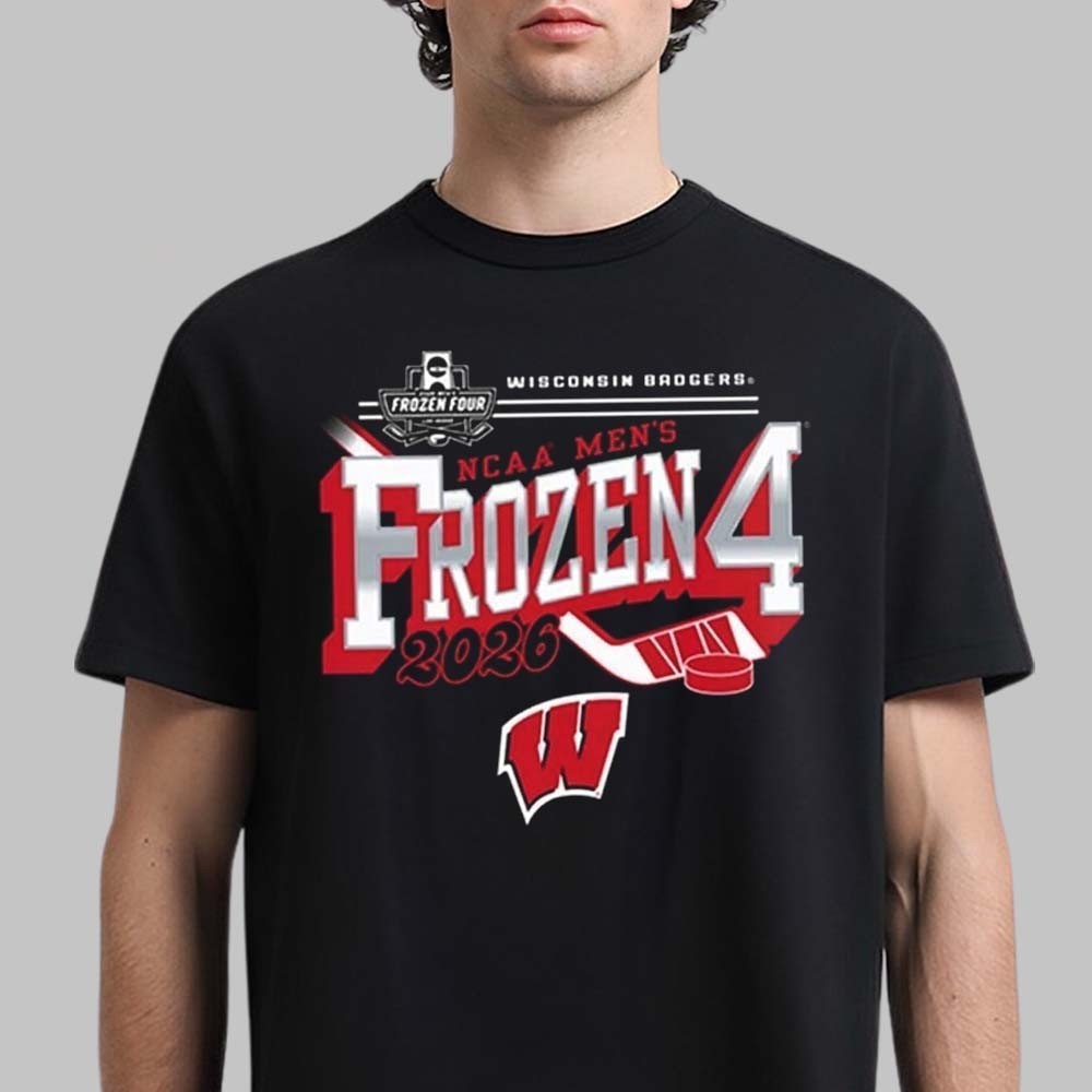 Wisconsin Badgers Men’s Hockey 2026 NCAA Frozen Four Vegas T-Shirt