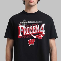 Wisconsin Badgers Men’s Hockey 2026 NCAA Frozen Four Vegas T-Shirt