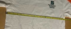 VTG Slippery Rock University Soccer Tee Shirt Adult Large White Short Sleeve