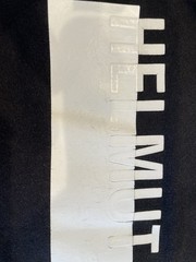 Helmut Lang Logo Bar Short Sleeve T-Shirt Black small