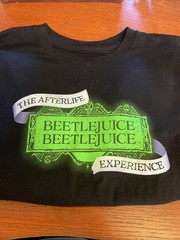 Afterlife The Beetlejuice Experience T-Shirt MEDIUM Live Haunt Halloween