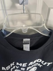 Ask Me About My Six Pack T Shirt Pilot Flying Airplane T-Shirt Gildan Size Large