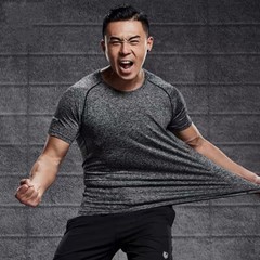 Summer Quick Drying T-shirt Men’s High Thin Breathable Short Sleeve Fitness