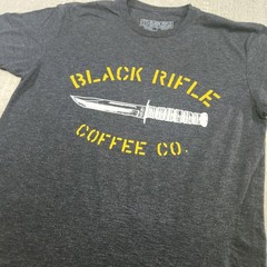 Black Rifle Coffee Company Shirt Men Medium Stretch Quick Dry Military USA Gray