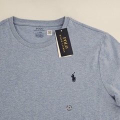Polo Ralph Lauren Custom Slim Fit T-shirt Pony Logo Mens MEDIUM M Blue HTR NEW