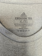Adidas Creator Tee Short Sleeve Gray Men’s Size XL