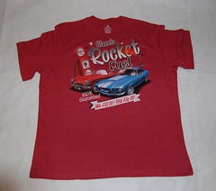 MENS Tee Shirt VINTAGE CARS Classic Rocket Fuel L 42-44 XL 46-48