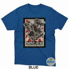 Vintage Shovelhead Motorcycle Engine Cutaway Diagram Retro T-Shirt