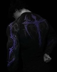 Breathedivinity Striped high-elastic sports tight long-sleeved shirt