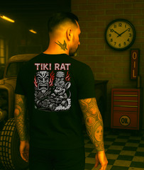Tiki Rat | Soft-Style Tee | Back Print | Lowbrow Retro Luau Gear