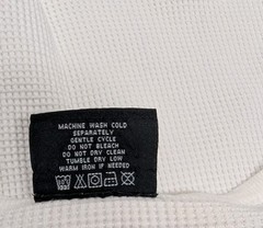 Polo Jeans Co Ralph Lauren Shirt Mens Large Waffle Knit Thermal RL Flag Logo