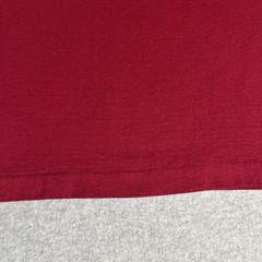 Vintage Fruit of the Loom Best Maroon Red Plain Blank 50/50 Blend T-Shirt Large