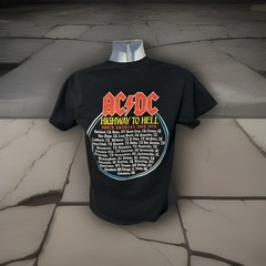 AC/DC Highway To Hell t-shirt Adult Medium Black Short Sleeve Double Sided 2024
