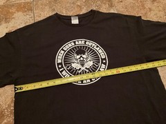 DELTA PRO WEIGHT WHEN GUNS ARE OUTLAWED GRAPHIC T-SHIRT ( MENS XL ) BLACK