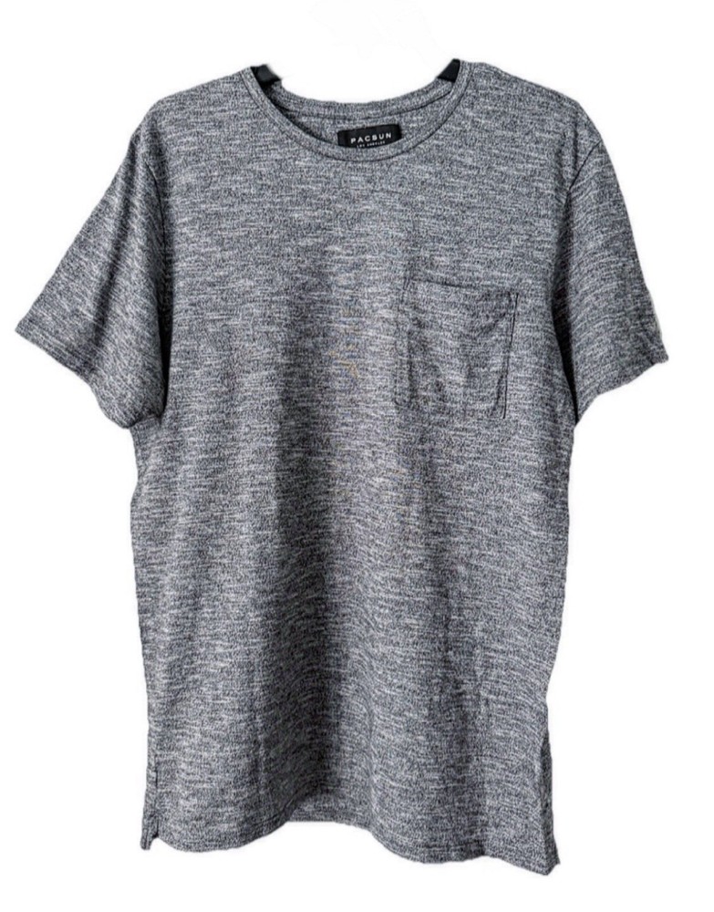 PacSun Los Angeles Mens Pocket T Shirt Heather Gray Size Large