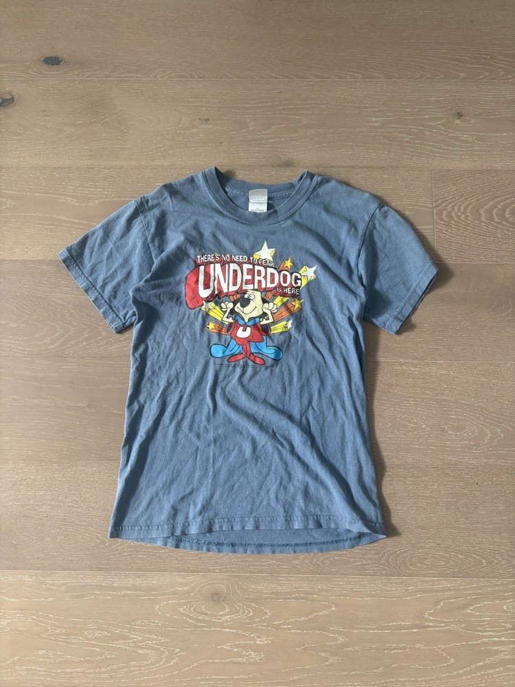 Vtg Y2K The Underdog TV Show Mens Small T Shirt Retro Cartoon Comic Superhero