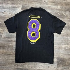 Kobe Bryant Blue The Great Memorial 8 Halo Shirt Mens Large Black Basketball