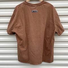 FOG Fear of God Essentials x SSENSE Rain Drum Brown T-Shirt Applique Logo Men XL