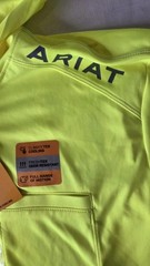 Ariat Rebar Safety UPF 50 Sunblocker Hooded T Shirt Climate Cooling NEW