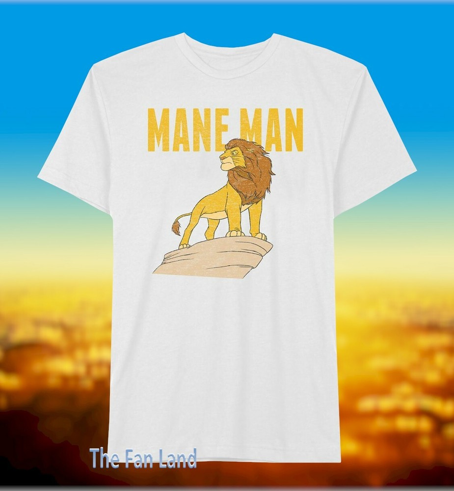 New Disney The Lion King Mane Man Mufasa Mens T-Shirt