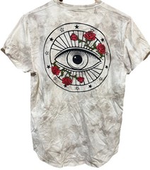 Hollister Must Have Collection Rose Grey Tie-Dye Curved Hem Tshirt Men’s S/M