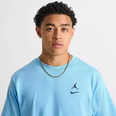 Men’s Jordan Brooklyn Swoosh Logo T-Shirt – Blue Chill Black II2337-497