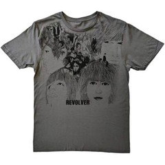 The Beatles Revolver T-Shirt Grey New