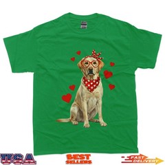Labrador Retriever Valentines Day Dog Lover Heart T-Shirt