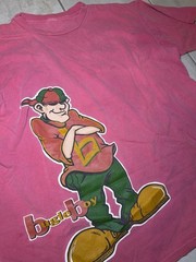 VTG 90s Bugle Boy T-Shirt Jnco StyleThick Cotton Graphic Red Men’s USA XL/2XL