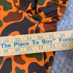 Alaskan Hardgear Duluth Trading Co Mens XL Tall Orange Camo Long Sleeve Shirt