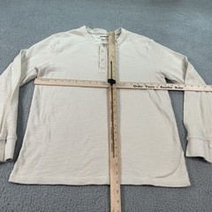 Goodthreads Sweat Shirt Mens Medium 38X25 Beige Long Sleeve Adult