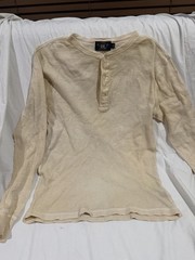 double RL RALPH LAUREN EST 1993 thermal style men long sleeve shirt size Large