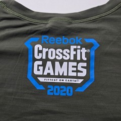 Reebok Crossfit Games 2020 T-Shirt Mens Olive Green Graphic Fittest On Earth