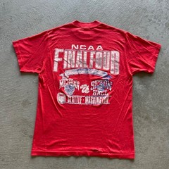 Vintage 1989 NCAA Championship Shirt Size Large Red Wolverines Seton Hall Pirate