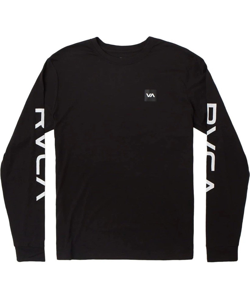 $40 RVCA Men’s Black T-Shirt Long Sleeves Regular Fit Size M