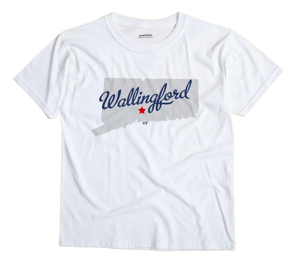 Wallingford Connecticut CT Conn T-Shirt MAP