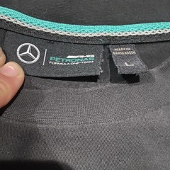 Mercedes AMG Petronas F1 Mens Large Black Tshirt 2015 Exclusive