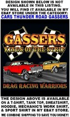 1965 1966 Old School Gasser Kings of the Street & Strip Drag Racing T-shirt 14