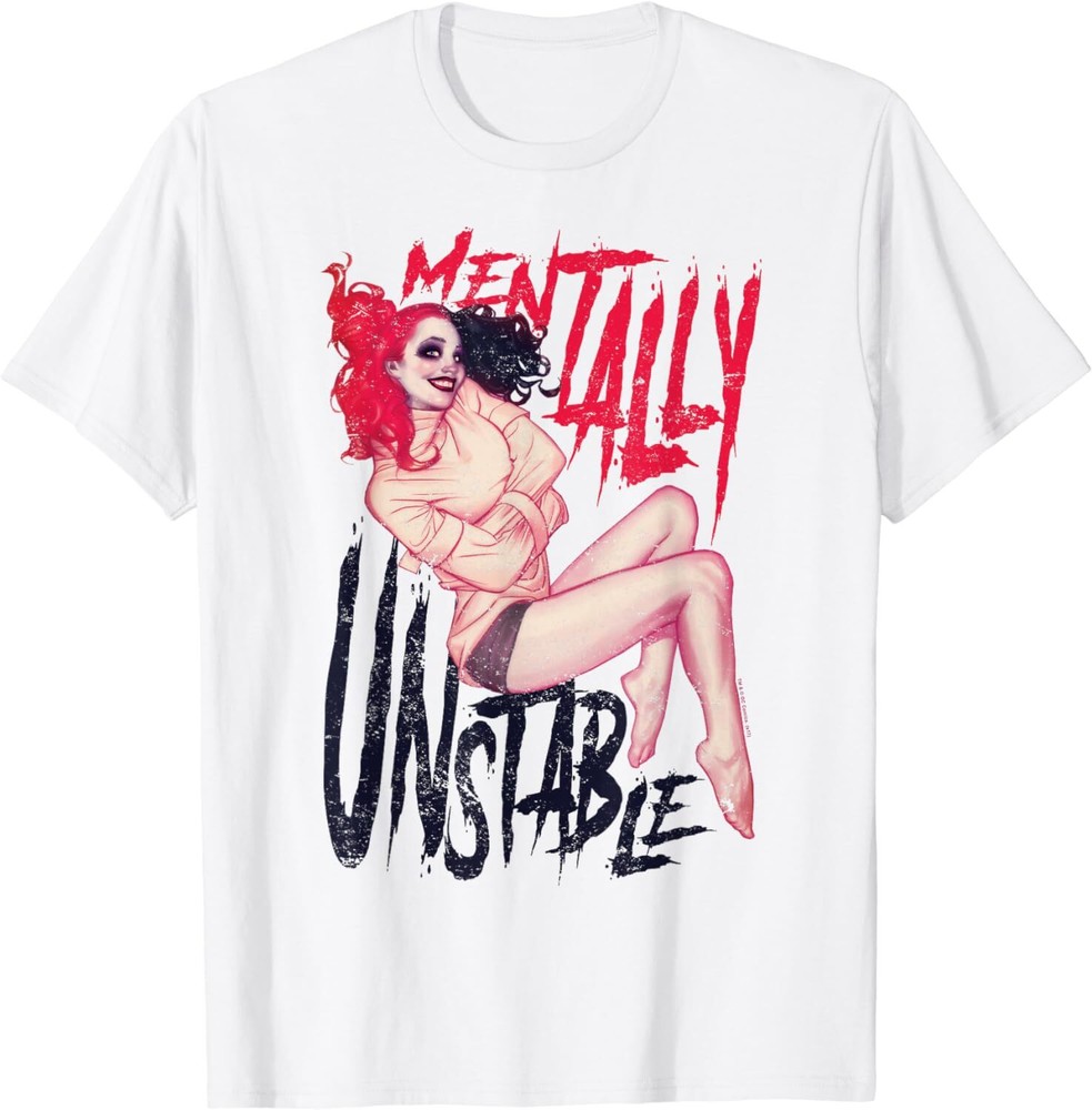 Harley Quinn Unstable T-Shirt, S-5XL, Unisex Tee