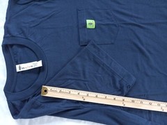 Humants Men’s Large Workwear /Outdoor Jersey Pocket Tee Navy Blue heather Cotton