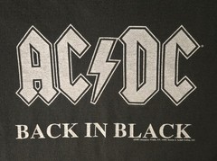 Vtg Aces & Eights 2005 AC/DC Back In Black XL T-Shirt Long Sleeve Band Concert