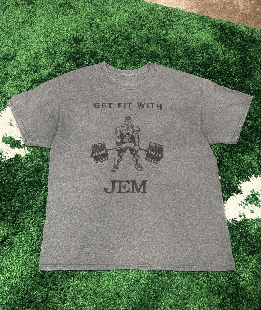 Vintage Bodybuilding Weightlifting Weights Tee Fit Large Gym