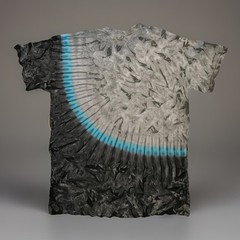 *New* 3XL & 4XL Handmade Tie Dye, Carbon Blue Sash, Crew or V-Neck