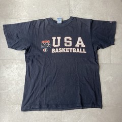 vintage 90s champion usa basketball team faded tee size large