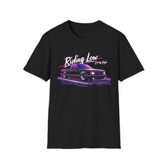 Chevy S10 Pickup T-Shirt Riding Low Living High Custom Mini Truck Graphic Tee