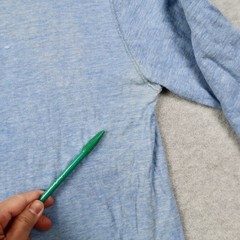 Vintage 80s LL Bean River Drivers Shirt Mens M Blue Henley Long Sleeve Made USA