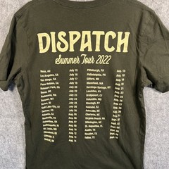 Dispatch Summer Tour 2022 Large T-Shirt Deep Green Concert Tour Short Sleeve