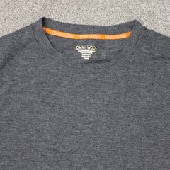 Omni-Wool Shirt‎ Mens 2XL XXL Gray Base Layer Wool Blend Poly Lined Long Sleeve