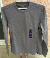 Mens Zeroxposur Brushed Fleece Stretch Layering T Shirt Gray Choose Size